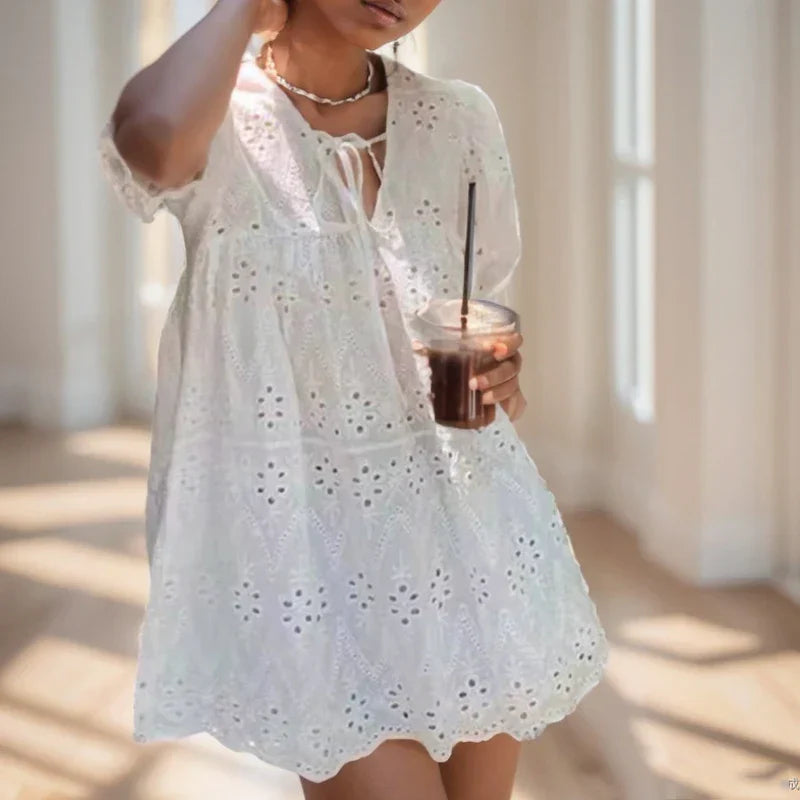 Lente Blouse Kanten Franse Stijl Vrouwen