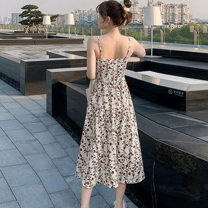 Korte Zomerjurk Vrouwen Jurk Zomerse Bloemenprint