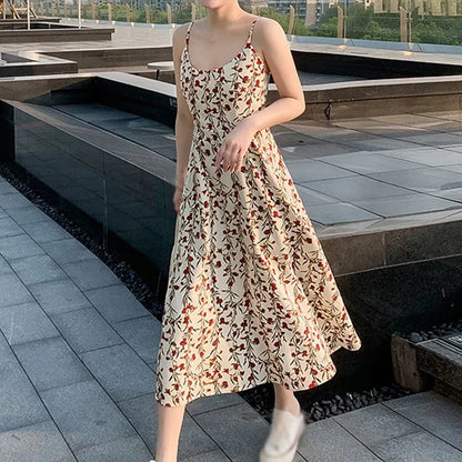 Korte Zomerjurk Vrouwen Jurk Zomerse Bloemenprint