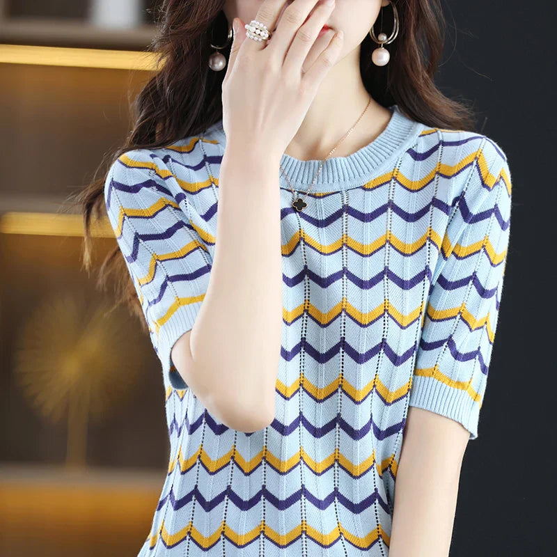 Vrouwen T-shirt Katoen Korte Mouwen Zomer Collectie
