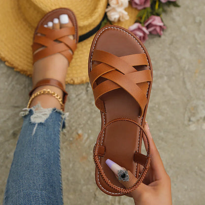 Vrouwelijke Sandalen Romeins Model Zomer