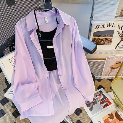 Lichte Zomer Cardigan Chiffon Gevoerde Damestas