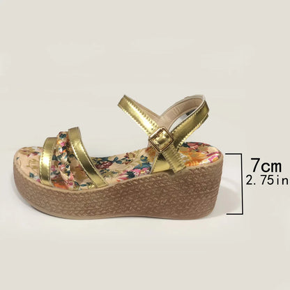 Zomer Sandalen met Hak Verstelbaar en Comfortabel