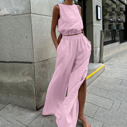 Zomerse Jurk Set Bloemrijk Vrouwelijk Casual - StudioMarella