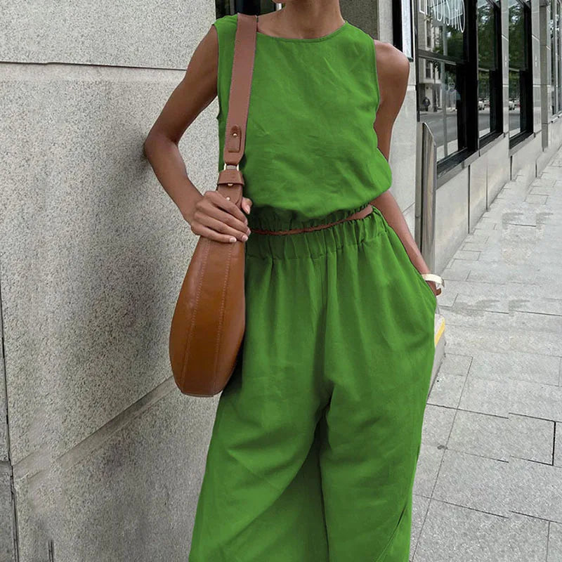 Zomerse Jurk Set Bloemrijk Vrouwelijk Casual