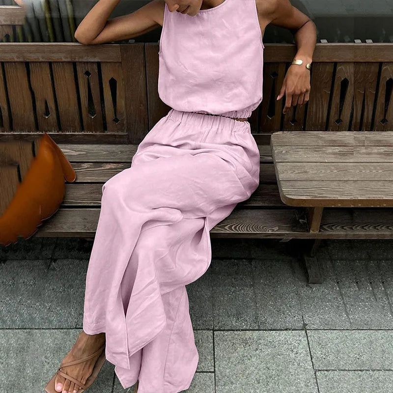 Zomerse Jurk Set Bloemrijk Vrouwelijk Casual