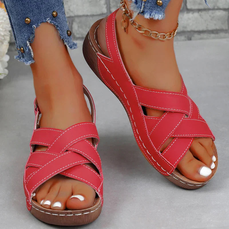 Zomerse Sandalen Elegante Wig Celeste Stijl