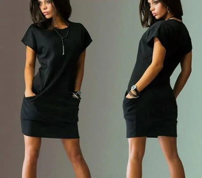 Zomerjurk Korte Mouwen Vrouwelijk Elegant Model - StudioMarella