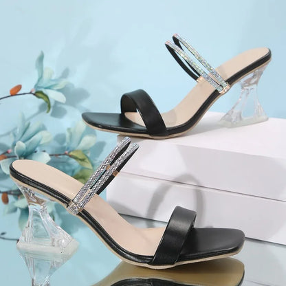 Hoge Hak Sandalen voor Vrouwen Zomer Transparant