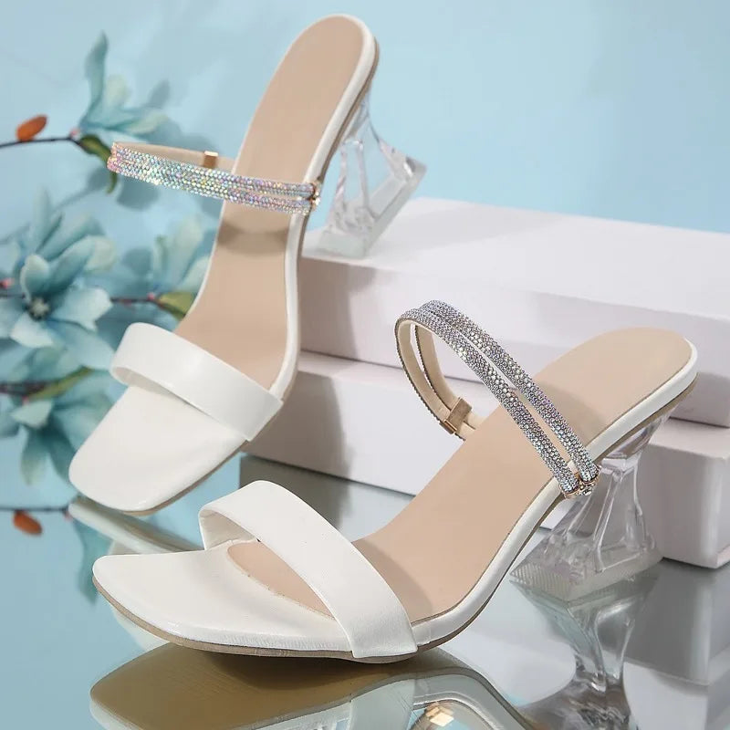 Hoge Hak Sandalen voor Vrouwen Zomer Transparant