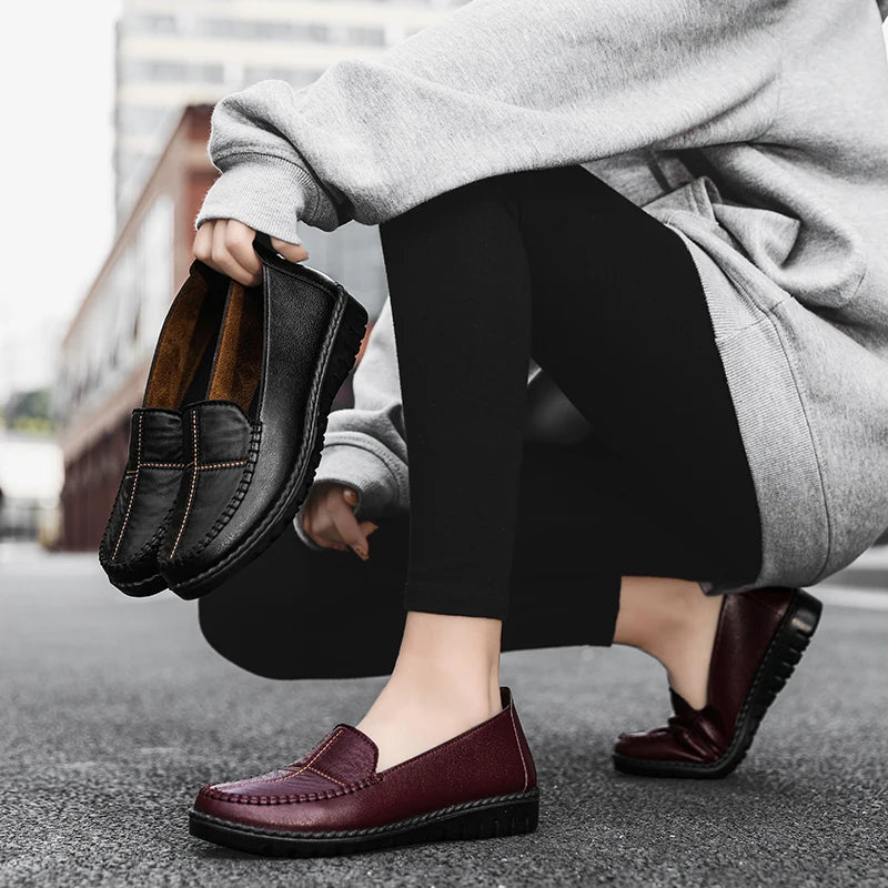 Lichtbruine Zomer Loafers voor Mannen