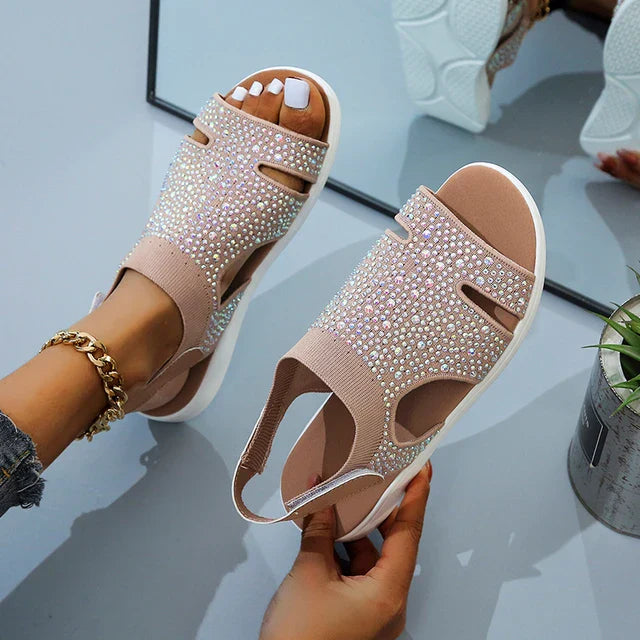 Orthopedische Sandalen met Kristallen Zomer Design