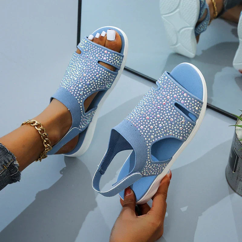 Orthopedische Sandalen met Kristallen Zomer Design