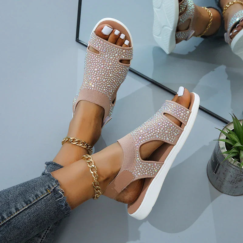 Orthopedische Sandalen met Kristallen Zomer Design