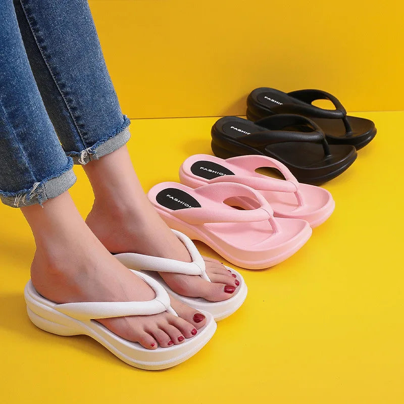 Dames Slippers Zomer Comfortabel Luxe Leer