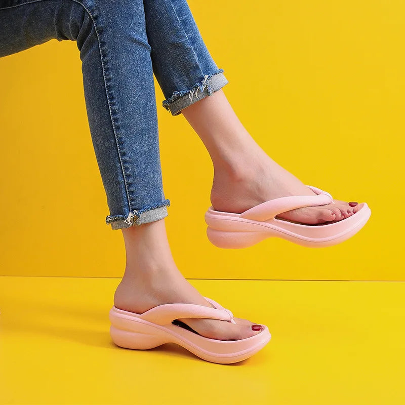 Dames Slippers Zomer Comfortabel Luxe Leer