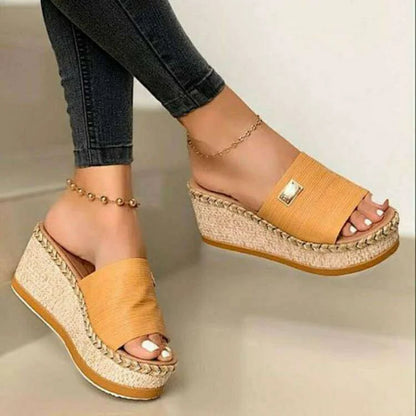 Vrouwen Slippers Zacht en Warm Sleehak Model