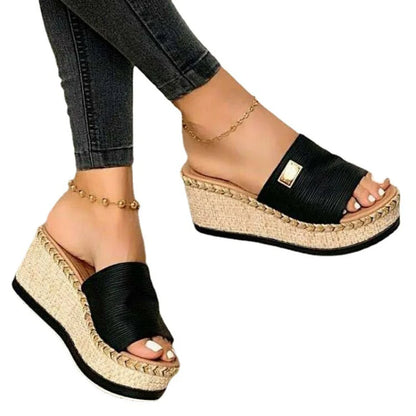 Vrouwen Slippers Zacht en Warm Sleehak Model
