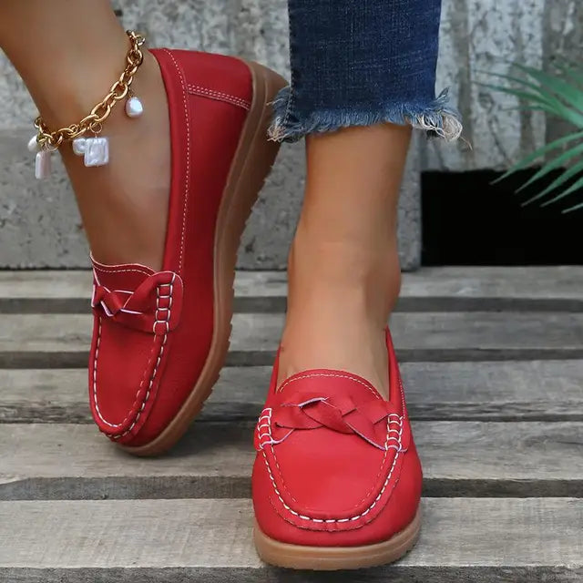 Leren Instappers Dames Zomer Comfortabele Casual Schoenen
