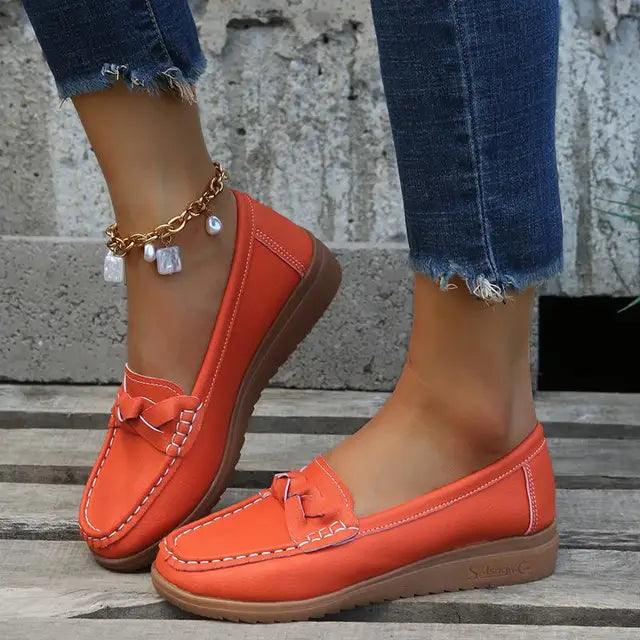 Leren Instappers Dames Zomer Comfortabele Casual Schoenen