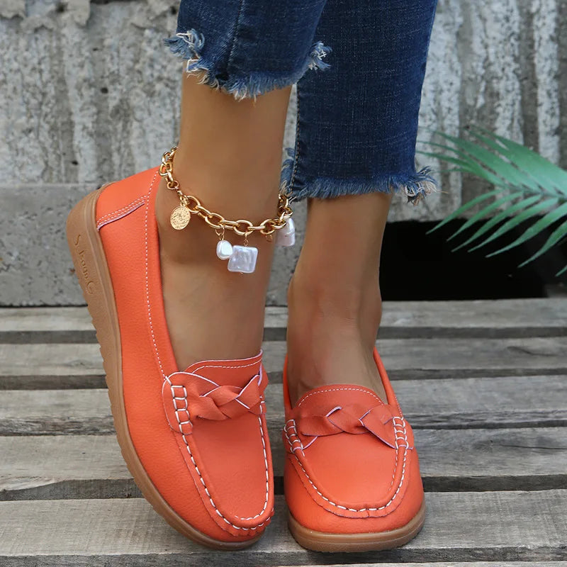 Leren Instappers Dames Zomer Comfortabele Casual Schoenen