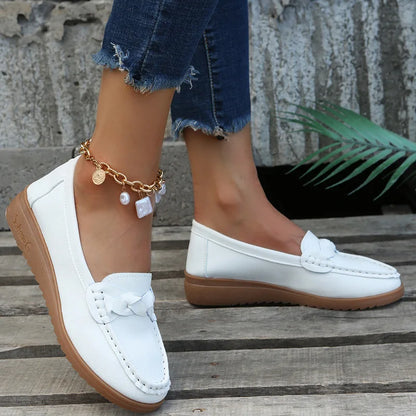 Leren Instappers Dames Zomer Comfortabele Casual Schoenen