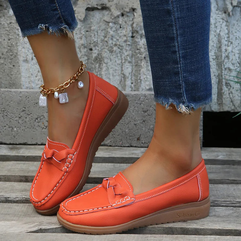 Leren Instappers Dames Zomer Comfortabele Casual Schoenen