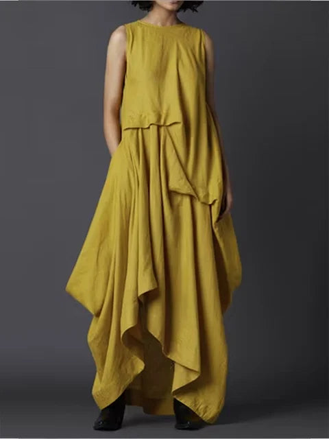 Maxi Jurk Zomerse Vrouwen Tankjurk Elegante Stijl