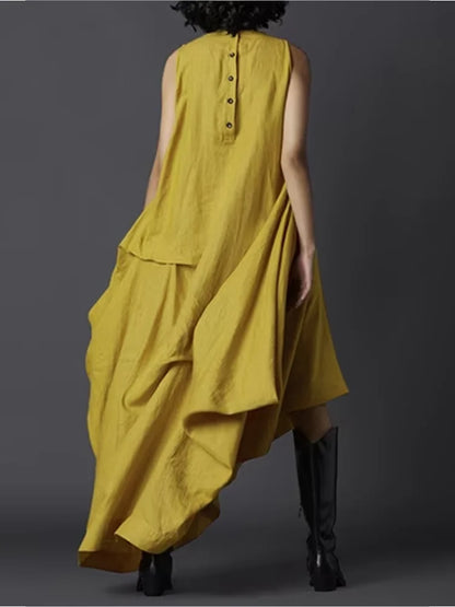 Maxi Jurk Zomerse Vrouwen Tankjurk Elegante Stijl