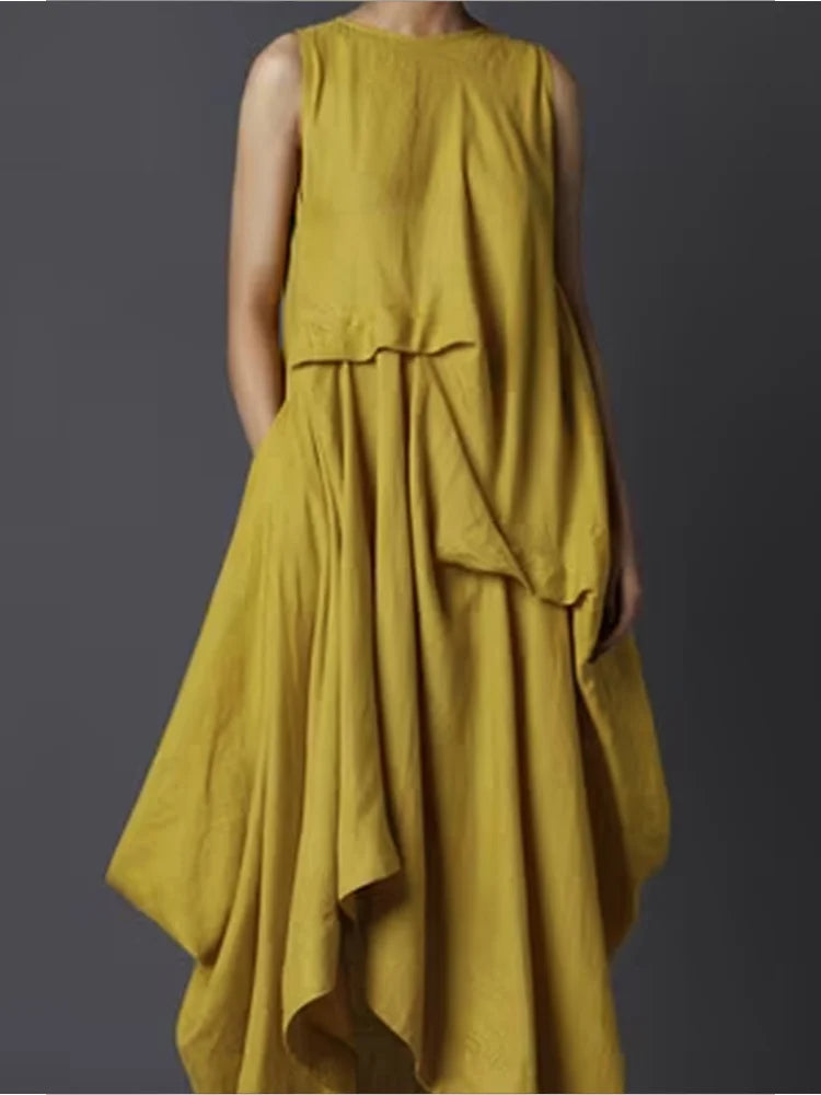 Maxi Jurk Zomerse Vrouwen Tankjurk Elegante Stijl
