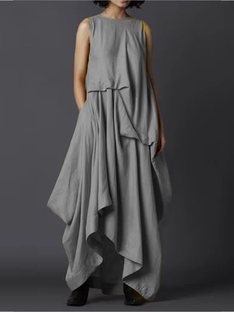 Maxi Jurk Zomerse Vrouwen Tankjurk Elegante Stijl