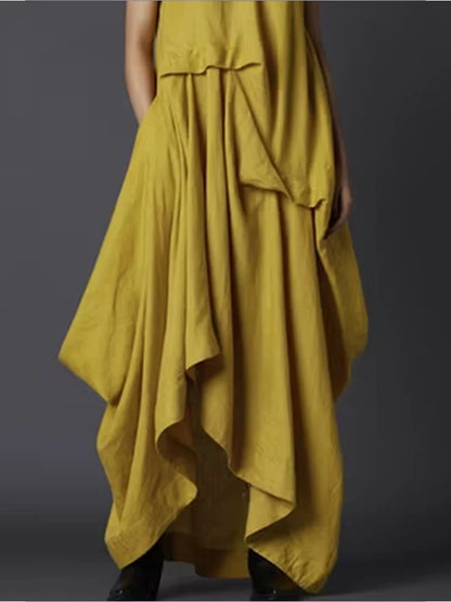 Maxi Jurk Zomerse Vrouwen Tankjurk Elegante Stijl