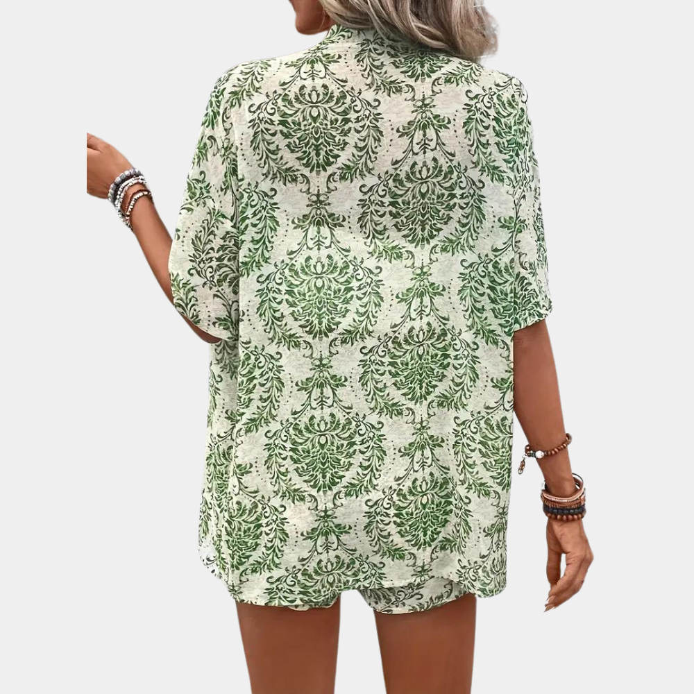 Vrouwen Zomerse Set - Luchtige Blouse en Korte Broek