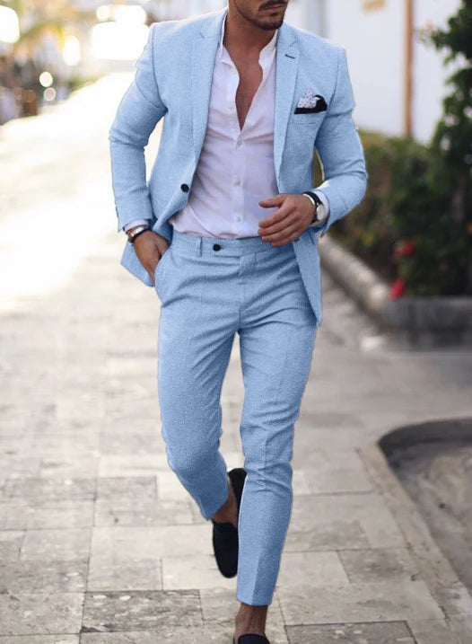 Lichtgewicht Blazer Pak voor Heren Zomer Trouwen - StudioMarella