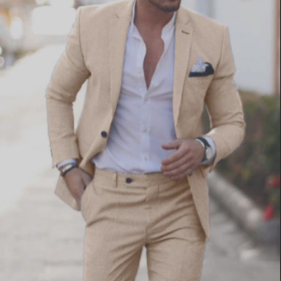 Lichtgewicht Blazer Pak voor Heren Zomer Trouwen