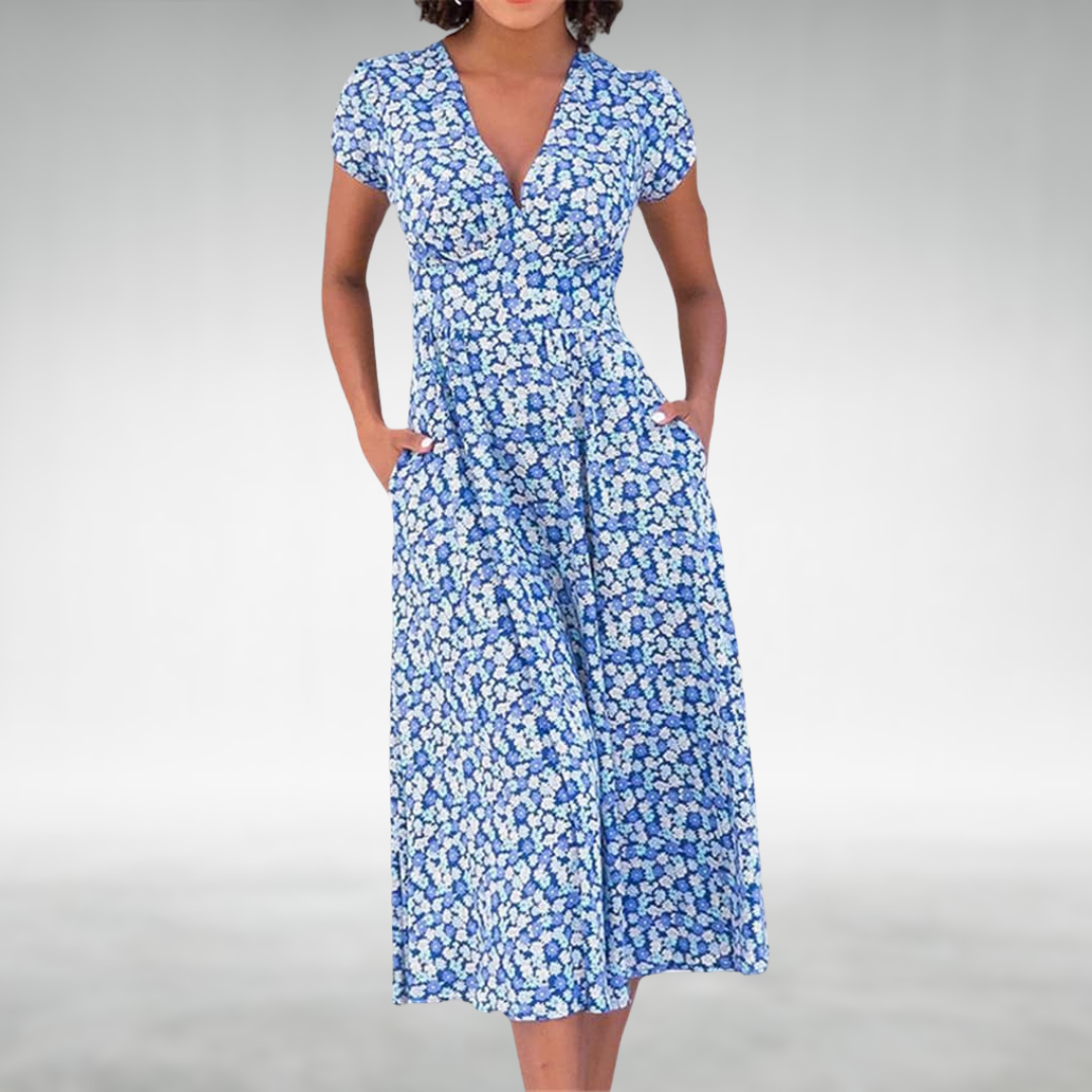 Zomerjurk Bloemenprint Vrouwelijke Jurk Zomercollectie - StudioMarella