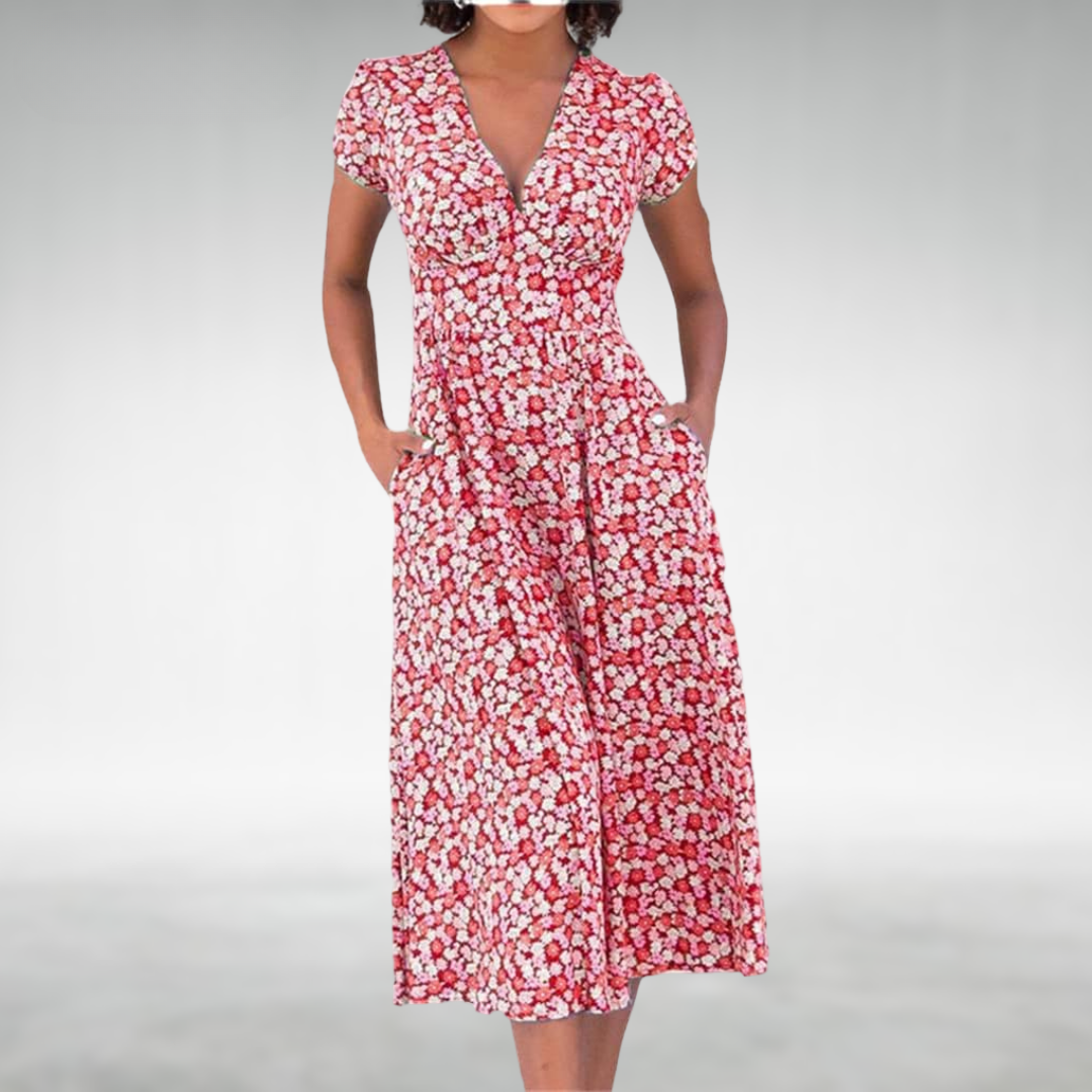 Zomerjurk Jeanne | Elegante Bloemenjurk Dames 1