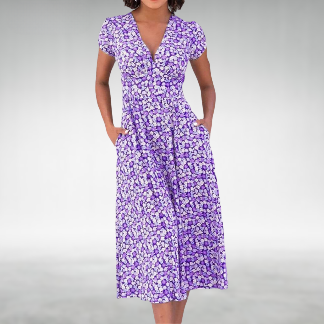 Zomerjurk Jeanne | Elegante Bloemenjurk Dames 2