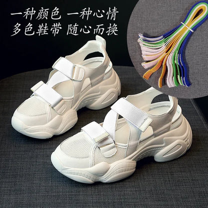 Vrouwensneakers Platform Zomerschoenen Hoge Hak