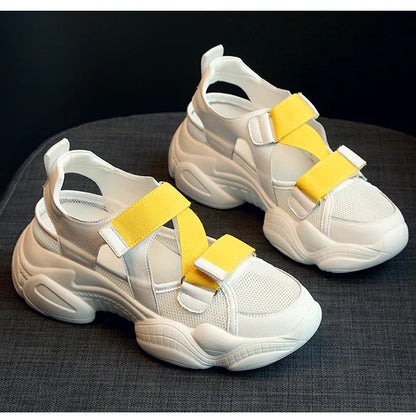 Vrouwensneakers Platform Zomerschoenen Hoge Hak