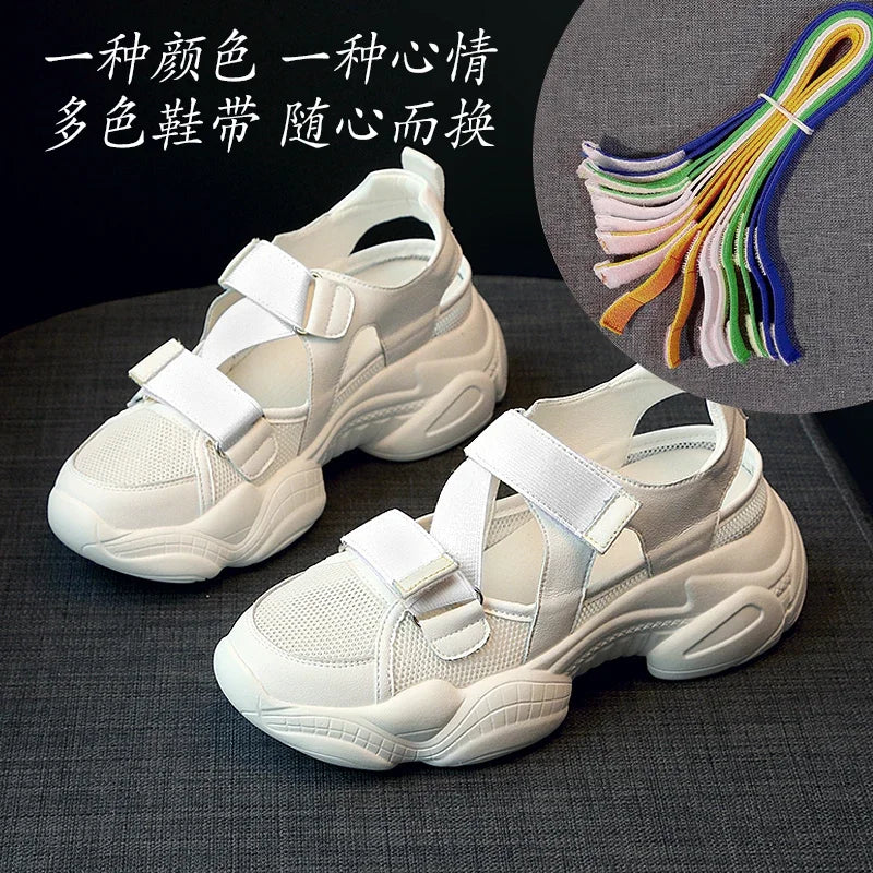 Vrouwensneakers Platform Zomerschoenen Hoge Hak