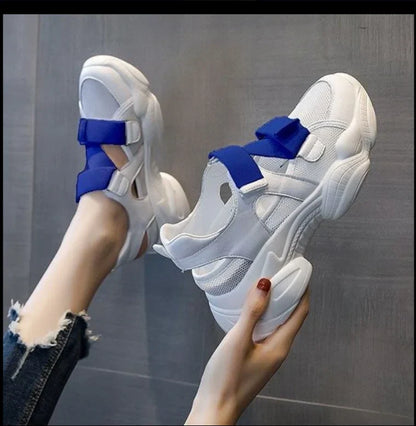Vrouwensneakers Platform Zomerschoenen Hoge Hak