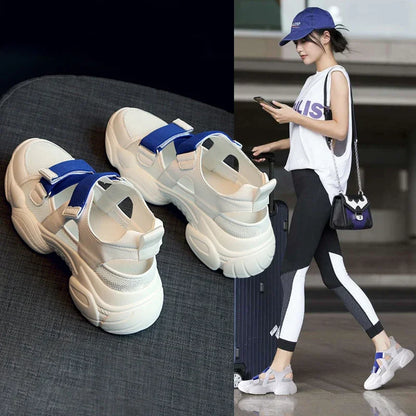 Vrouwensneakers Platform Zomerschoenen Hoge Hak