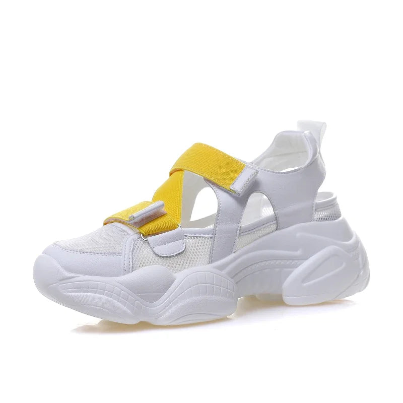 Vrouwensneakers Platform Zomerschoenen Hoge Hak