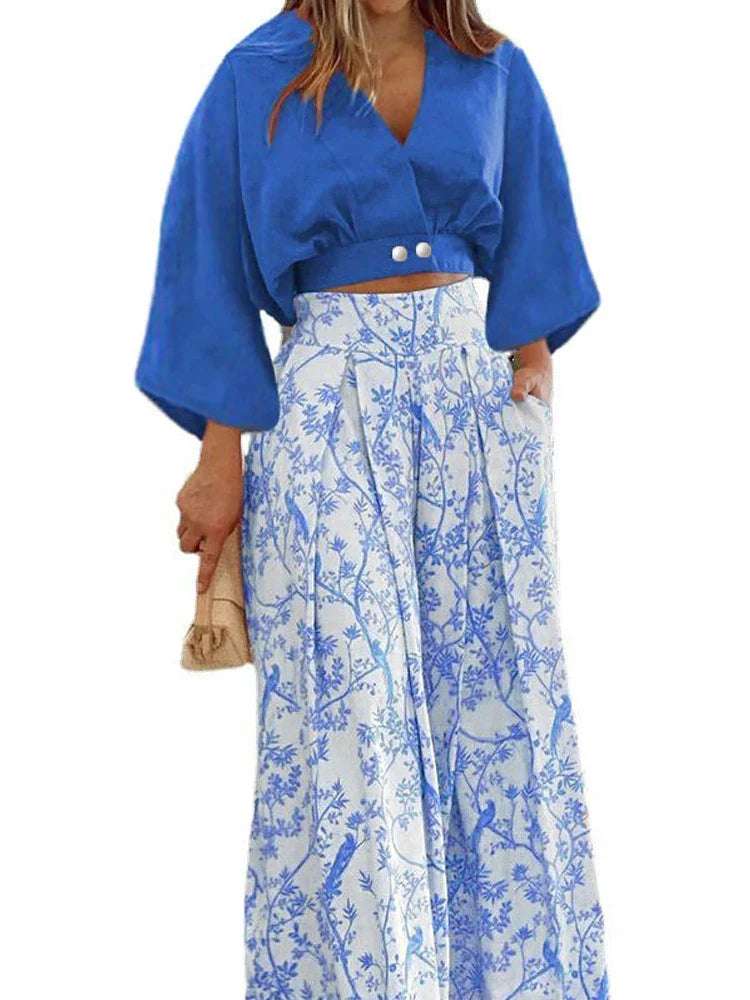 Vrouwelijke Zomerkleding Set Casual Luna Stijl