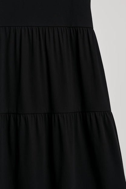 Zomerjurk Dames Mouwloos V-hals Gelaagde Rok