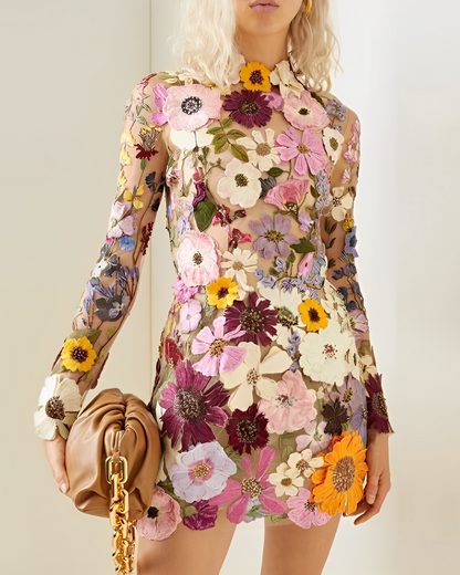 Zomerjurk voor Vrouwen Bloemenprint Elegante Jurk - StudioMarella