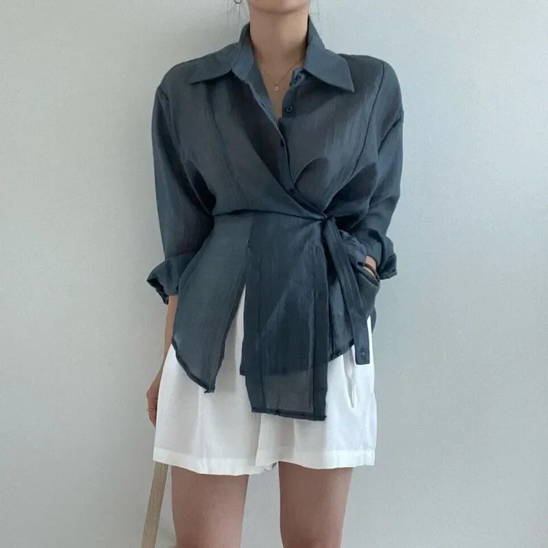 Dames Blouse Zonnescherm Stijlvol voor de Zomer