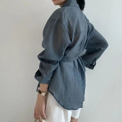 Dames Blouse Zonnescherm Stijlvol voor de Zomer