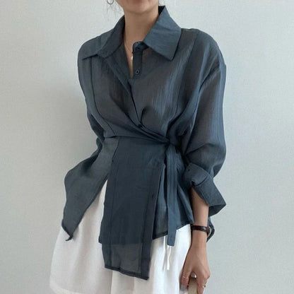 Dames Blouse Zonnescherm Stijlvol voor de Zomer